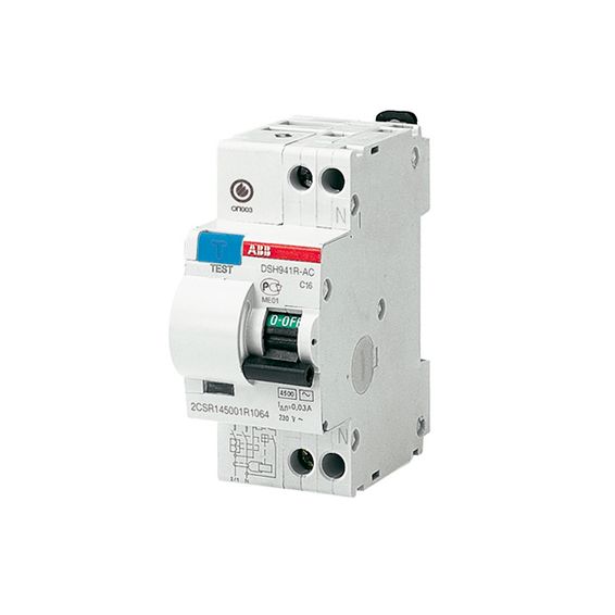 Дифавтомат ABB DSР941R 1P+N 6А (C) 4.5 кА, 30 мА (AC), 2CSR145001R1064