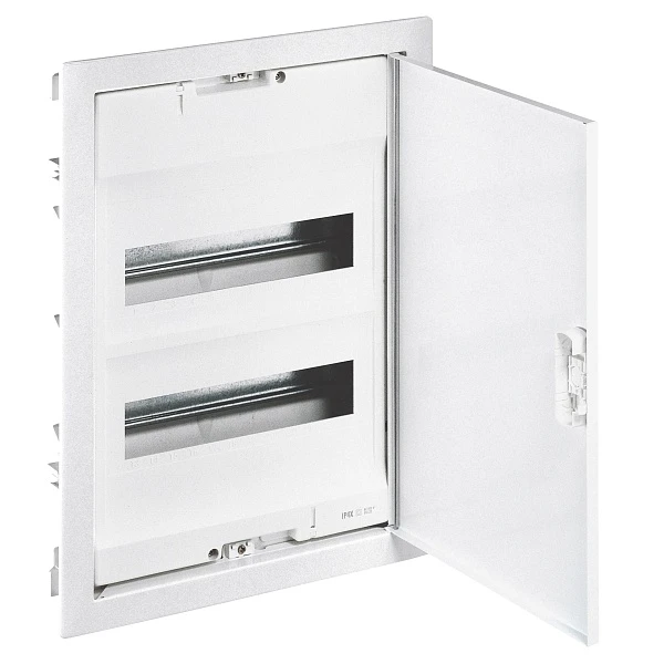 Щит в нишу Legrand Nedbox на 24 (+4) модуля (2х12) с шинами N+PE с прозрачной дверью