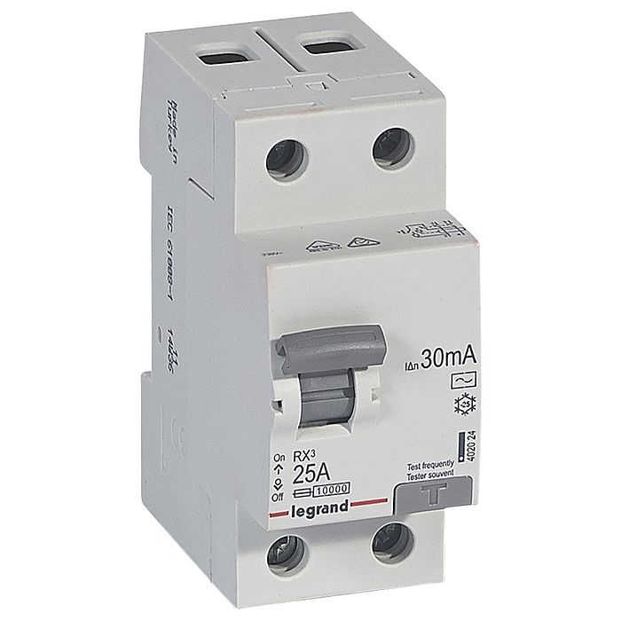 УЗО Legrand RX3 2P 25А, 30 мА (AC), 402024