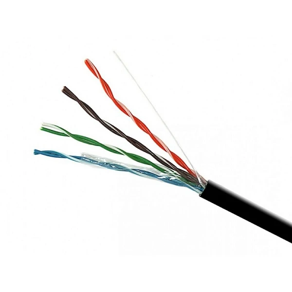 Кабель компьютерный FTP -Cat5е 4х2х0,52 мм² черный уличный