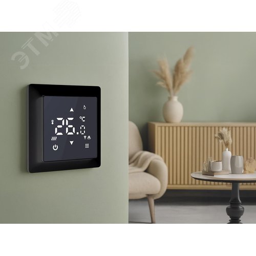 Терморегулятор Русское тепло с датчиком сенсорный Wi-Fi ТР-515 черный 7730690 ССТ