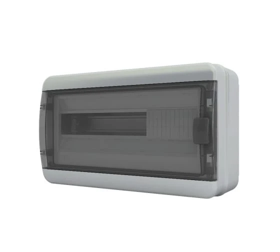 Бокс Tekfor BNK IP65 ОУ 18 мод черн./прозр.