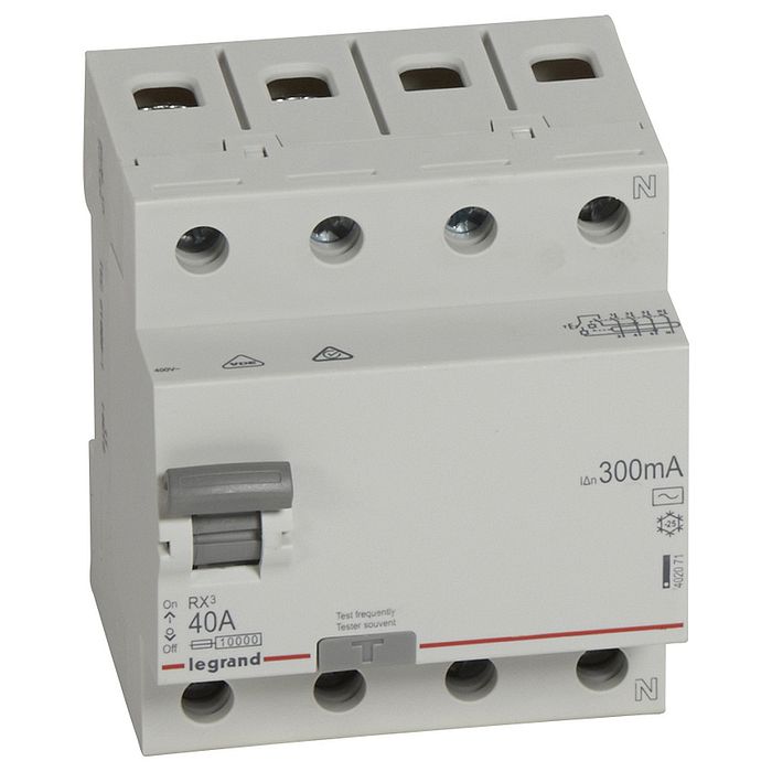 УЗО Legrand RX3 4P 40А, 300 мА (AC), 402071