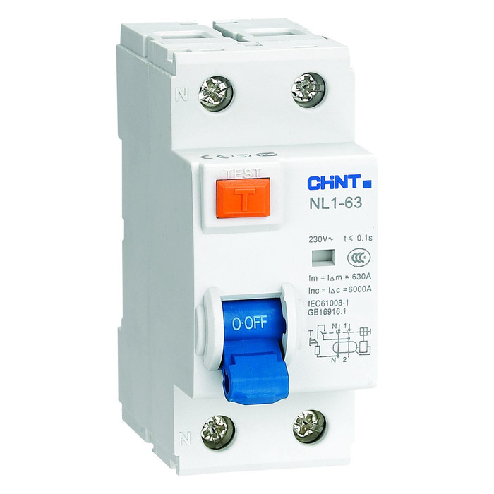 УЗО NL1-63 2P 63А 30мА 6кА тип AC (DB) (R)