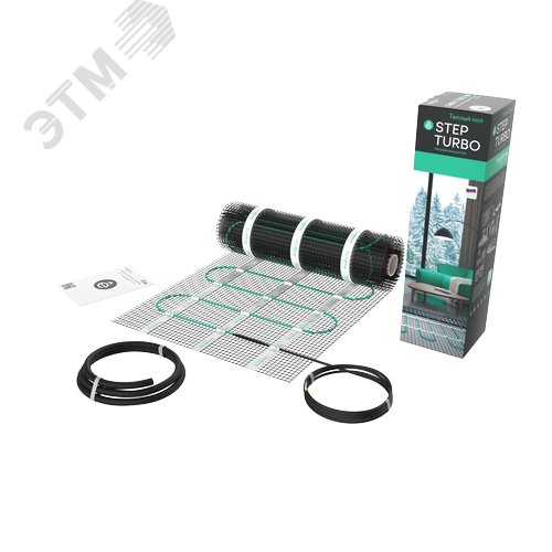 Теплый пол (мат нагревательный) STEP TURBO STM200020, 200 Вт/м2, 400 Вт, 2 м2 STM200020 Systeme Electric