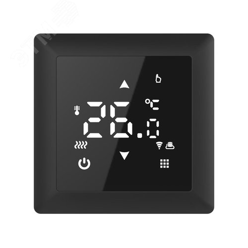 Терморегулятор Русское тепло с датчиком сенсорный Wi-Fi ТР-515 черный 7730690 ССТ