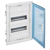 Щит в нишу Legrand Nedbox на 24 (+4) модуля (2х12) с шинами N+PE с прозрачной дверью