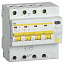 Дифавтомат IEK АД14S 4P 25А (C), 100 мА (S), MAD13-4-025-C-100