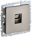 Розетка IEK BRITE компьютерная RJ45 кат.5E РК10-БрШ шампань