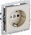 Розетка IEK BRITE BASE Бежевый 1-м с/з 16А РС11-1-0-БрКр
